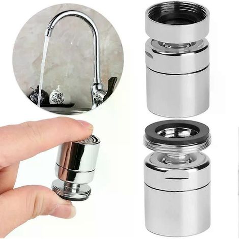 Wasserhahn-Luftsprudler, Spülbecken-Luftsprudler, 360°-Schwenkarmaturen, Düsen, spritzwassergeschützte Sprudeldüsen, wassersparende Küchendüsen für Zuhause (1/4)