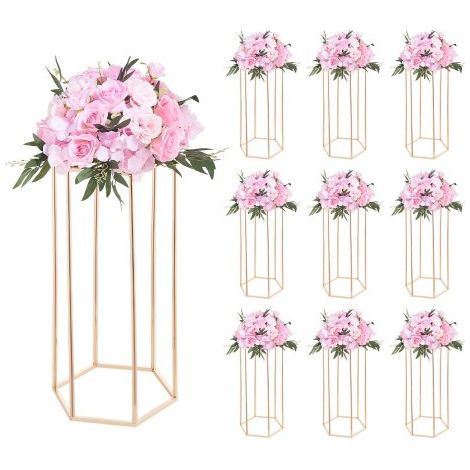 Support Fleur Mariage Colonne Lot de 10 Support Fleur Centre de (1/5)