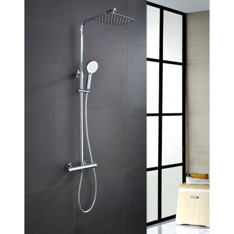 Barra Ducha Acero Inox. Extensible Serie Minsk IMEX (1/5)