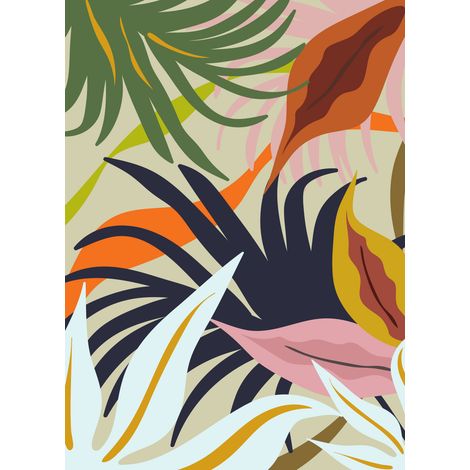 Papier peint panoramique - Tropical - 130 cm x 180 cm (1/2)