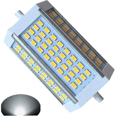 Ampoule LED R7s 30 W 3000 lm, dimmable, lumière du jour 6000 K, culot J double face 118 mm, compatible 220 V CA, remplace une ampoule halogène 300 W. (1/5)