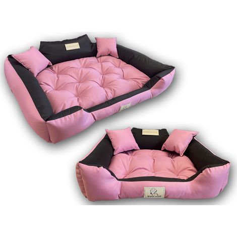 Cuccia per cani Kingdog 100x75 cm personalizzata, impermeabile, rosa (1/5)