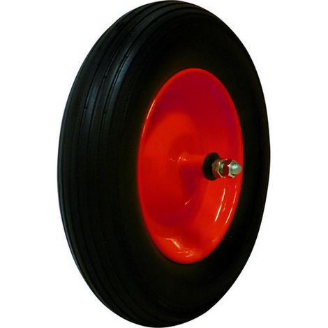 1PZ RUOTA PIENA X CARRIOLA MIS.3.50x8 PERNO CM.21/ASSE CM.15,5