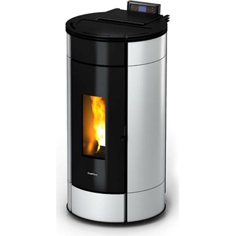Pelletofen Globe, weiss B 53,6 x T 57 x H 104 cm