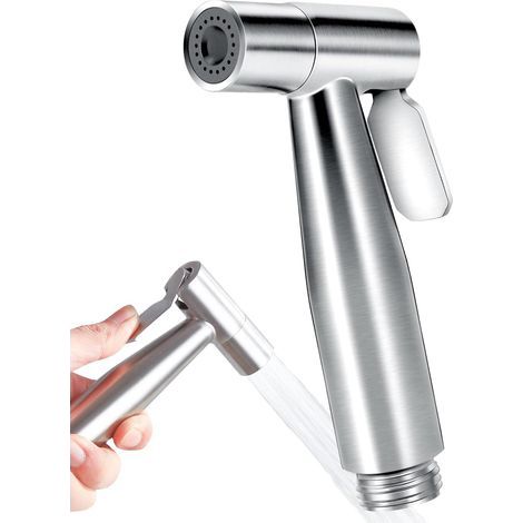 Douchette Toilette WC, Douchette WC, Kit de Pulvérisateur de Bidet en Acier Inoxydable, Pulvérisateur de Baignoire Portatif pour Toilettes (1/5)