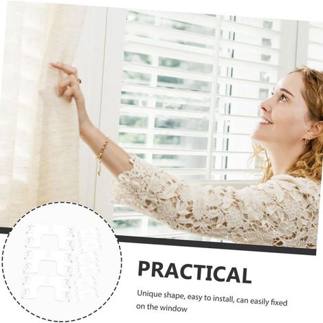 Ensemble de 30 pinces papillon très populaire, accessoire de décoration de fenêtre multifonctionnel pour fixer les plis des rideaux, une pince pour de multiples usages