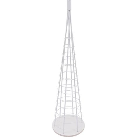 Arbre décoratif HWC-O91, sapin de Noël, arbre décoratif, décoration de Noël, sapin de Noël à décorer, métal 115 cm- blan (1/5)