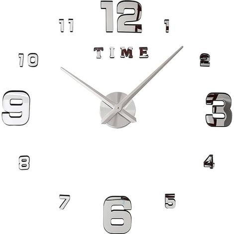 Horloge murale autocollante 3D XXL (130 cm) silencieuse (1/5)