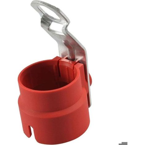 Support prise remorque 7/13 broches PVC facile installation durable rouge (1/4)