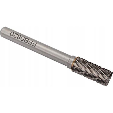 Raspa cilindrica in tungsteno ¤ 8x20x60/6mm A