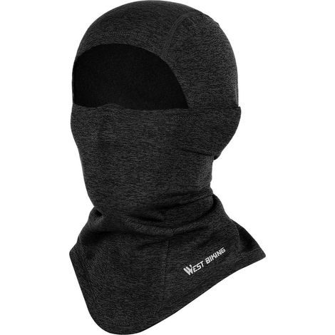 Sturmhaube Winter Skimaske winddicht warm für Radfahren Skifahren Herren Damen Schwarz (1/5)