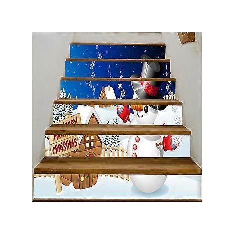 SZTXJ 3D-Treppenaufkleber – 100 cm x 18 cm – 1 selbstklebende PVC-Treppenstufenaufkleber, abnehmbar, für Festivals, Tapeten, Heimdekoration, Partydekoration