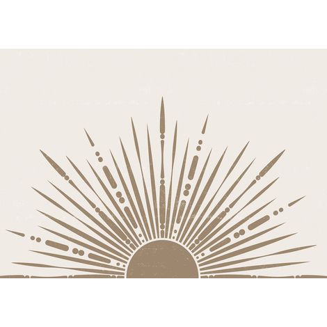 Papier peint panoramique - Soleil Boho - 130 cm x 91 cm (1/2)