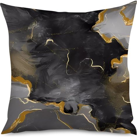 Housse de Coussin Marbre Chic Salon Chambre (1/5)