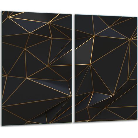 Tabla de cortar de vidrio 2x 30x52 negra (1/5)