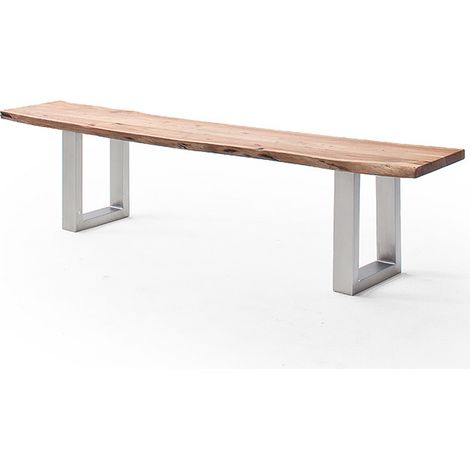 Esszimmer Sitzbank mit 200 cm Breite, Akazie massiv, natur lackiert - COSENZA-06 (1/3)