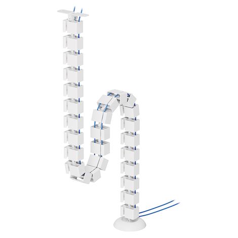 Organizador/administrador de cables de escritorio Neomounts ADS06-130WH, color blanco. (1/5)