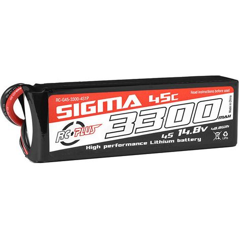 RC Plus - Li-Po Batterypack - Sigma 45C - 3300 mAh - 4S1P - 14.8V - XT-60
