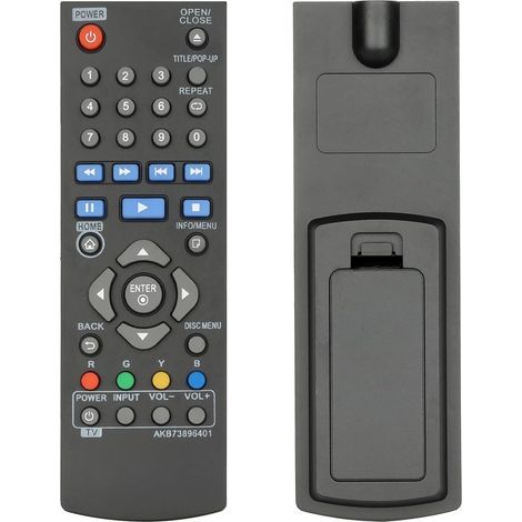 Télécommande AKB73896401 Compatible avec LG Lecteur DVD/Blu-Ray Disc BP250 BD640 BP135N BP135W BP300 BP145 BP155N BP200 BPM34 BPM35 P255N BP340 BP350 Remplacement contrôleur (1/5)