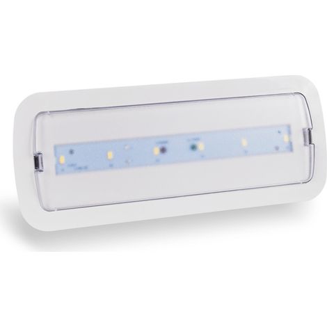 Luz De Emergencia 3W - 3 H De Autonomía + Caja Empotrable -