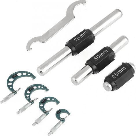 Mikrometer, professionelles Mikrometer mit einer Skala von 0 bis 100 mm zur Längenmessung (1/5)