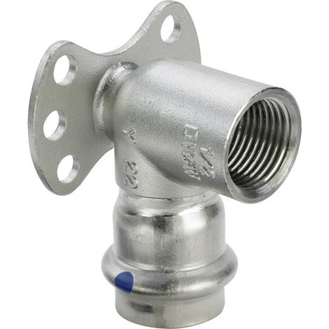 Viega Sanpress Inox LF-Wandscheibe, d 15mm, Rp 1/2 Stahl nichtrostend Modell 2325.5LF, 667061 (1/2)