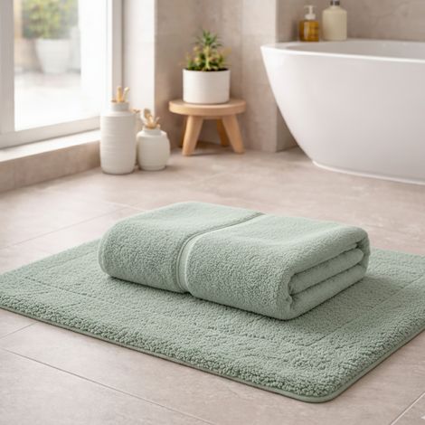 Tapis de Bain Sanamasa, Nuance de Couleur Menthe, Vert Menthe (1/3)