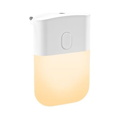 Veilleuse Enfant, Veilleuses LED, Lampe Nuit Automatique avec Capteur de Crépuscule, Veilleuse Bébé, Veilleuse Enfant Plug and Play pour Cuisine, Couloir, Escalier, Blanc Chaud (1) [Classe é (1/5)