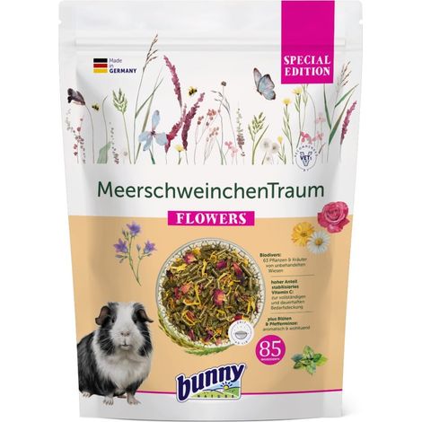 Bunny Nature Nagerfutter Meerschweinchen Traum Special Edition Flowers 1,5 kg