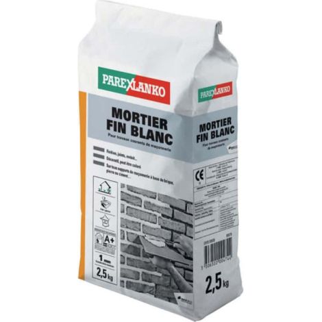 Feiner weißer Mörtel 2,5 kg - Parex Lenko (1/4)