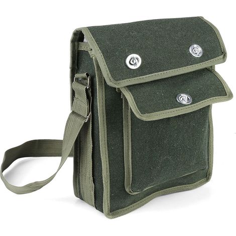 Sacoche de travail électricien, poche à outils de maintenance pratique, organisateur robuste pour chantier, étui ceinture portable, rangement professionnel, lot de 1. (1/5)