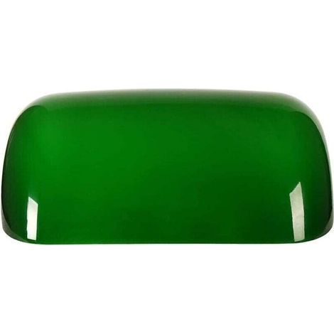 Abat-Jour de Remplacement en Verre pour Lampe de Bureau Couverture Verte (1/4)