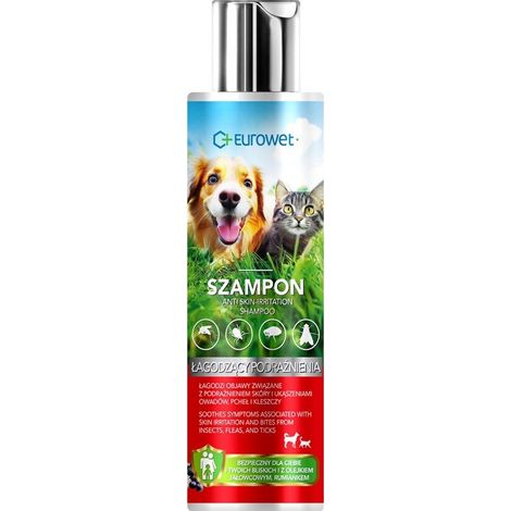 Eurowet Szampon łagodzący podrażnienia dla psa i kota 200ml
