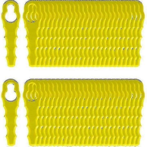 100 lames de rechange pour coupe-bordures Ryobi Rac155, Rac157, Rac158 à tête dentelée (1/5)