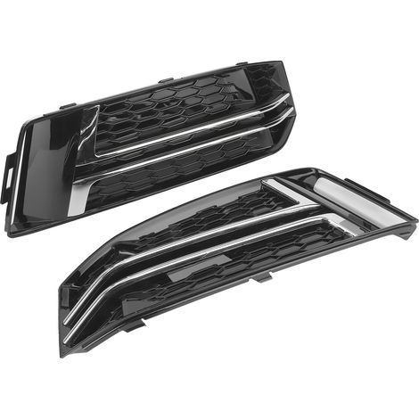 2 Stück Frontstoßstangen-Untergrill Schwarz 8W0807681F Ersatzteil Passend für A4 S4 B9 2016-2018 (1/5)