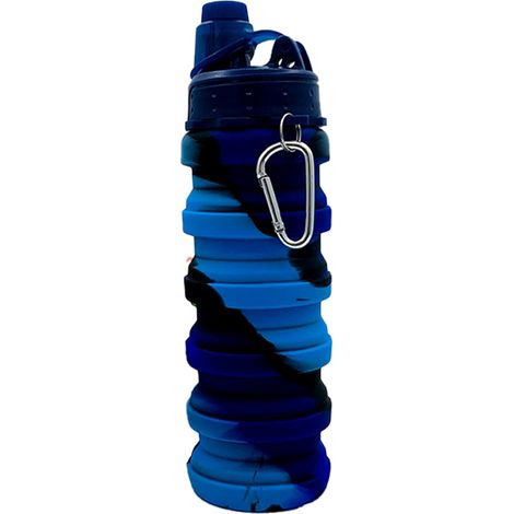 Gourde pliable de voyage, idéale pour la randonnée, avec bouchon à vis étanche. (1/5)