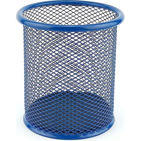 bleu, Diamtre 9 Cm Porte - Stylo En Mtal Porte - Stylo Rond En Mtal (1/5)