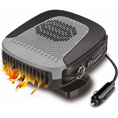 Chauffage de voiture 12 V 120 W, ventilateur portable de dégivrage et de désembuage, avec fonction de chauffage rotative à 360° (1/5)