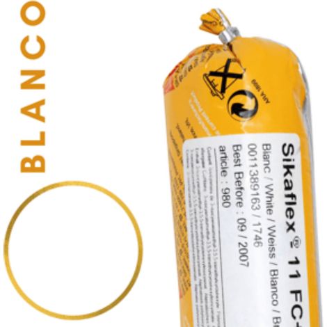 Sikaflex 11 FC Purform Sellador poliuretano multisoportes / Blanco / 600 ml Salchichón/Unipac / Pack 6 un (1/3)