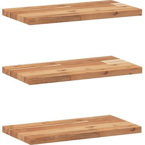Étagères murales 3 pcs,Étagère flottante 40x20x2 cm acacia massif à l'huile CFW60157 (1/5)