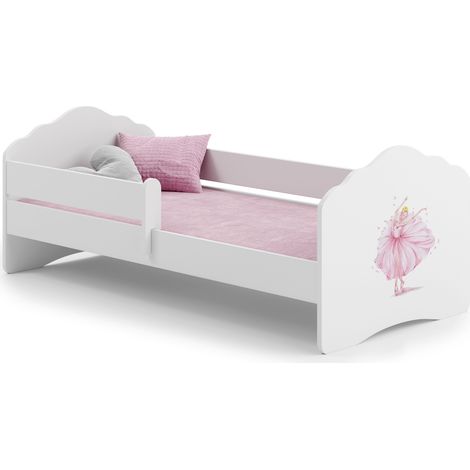 Letto per bambini FALA con sponda 160x80 Principessa con corona