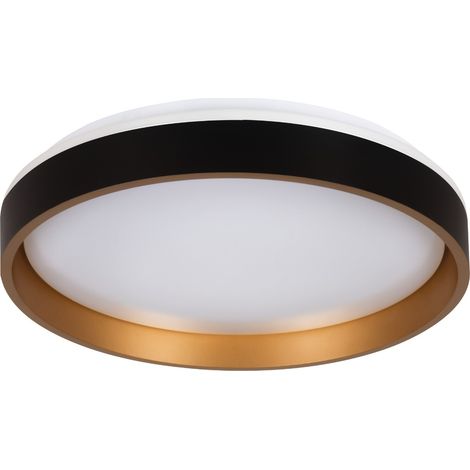 Plafoniera LED 25W CCT dimmer nero/oro Ø38 Kanlux SOLN (1/5)