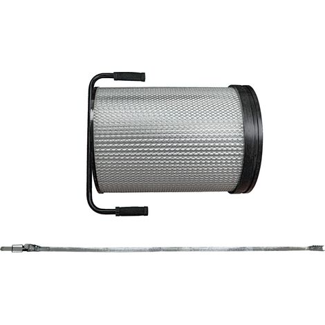 vhbw Fine Dust Filter compatible with Holzmann extraction unit ABS1500FF Extraction System for Woodworking Machines - With Cleaning Brush