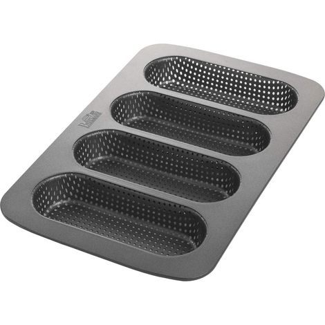 Birkmann Piastra Antiaderente Stampo da Forno, Acciaio, Grigio Scuro, 34,7 x 21,5 x 3,08 cm (1/3)