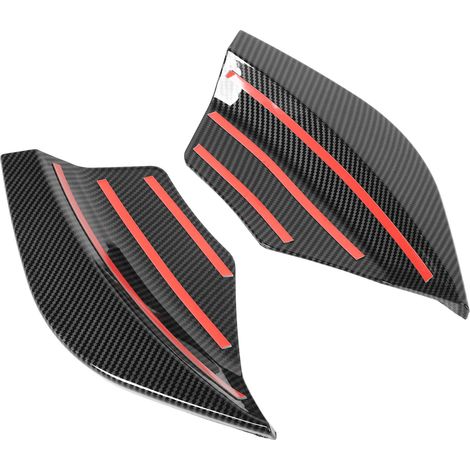 2x Universeller aerodynamischer Heckstoßstangenspoiler (links/rechts) für Mercedes A-Klasse W176 (2012–2018) in Carbonfaser-Optik (1/5)