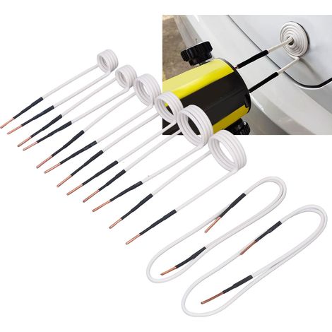 Ensemble de 8 résistances électriques à noyau en laiton de 2,5 mm. Ces résistances haute fréquence sont flexibles et durables, idéales pour le desserrage de boulons et d'écrous rouillés. (1/5)