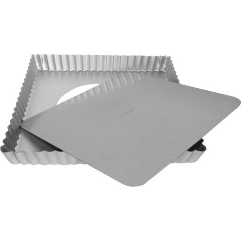 PATISSE - SILVER TOP MOULE TARTE CARRE AMOVIBLE 21X21X2.5CM