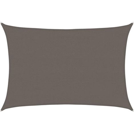Parasol en PEHD rectangulaire 4 x 6 m Anthracite