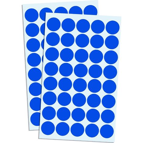 Étiquettes Rondes Colorées - Autocollants En Papier Mat 19 Mm - Pour Organisation Bureau École Entrepôt - Lot De 500 Pièces (1/5)