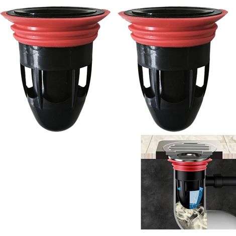 2PCS Bouchon Anti-Odeur pour égout Douche Drain de Plancher évacuation Drain - Noyaux de Drain de Sol Déodorants 41-50mm, Résistant à la Corrosion, Installation Facile (1/5)